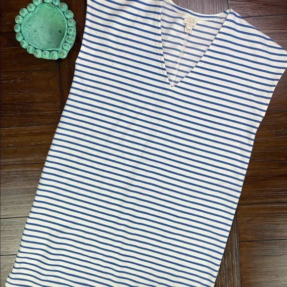 J. Crew Factory Striped Shift Dress Size Small (D1-2) - Picture 2 of 12